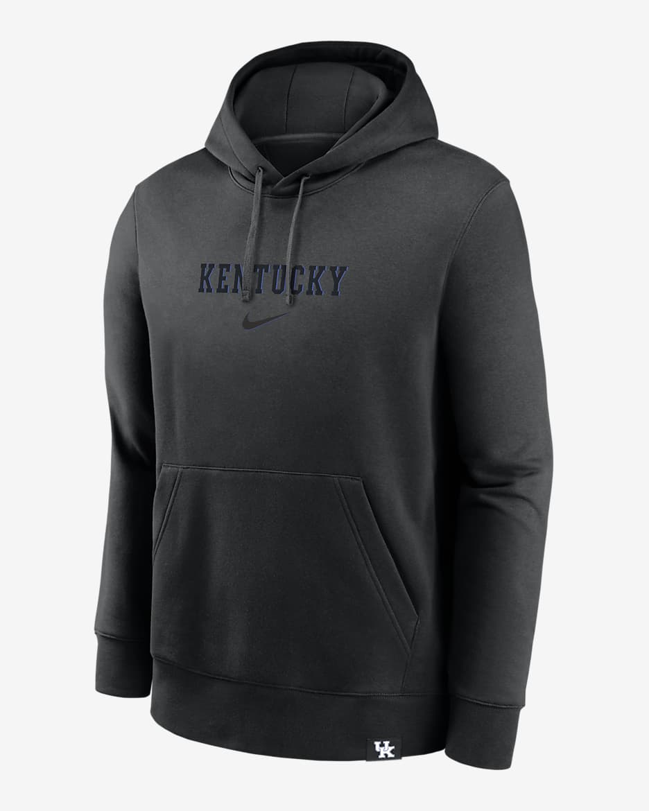 Kentucky Wildcats Statement Wordmark Lockup Heavyweight Men s Nike College Pullover Hoodie. Nike